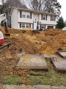 trenchless water line repairs avoid a major digg.